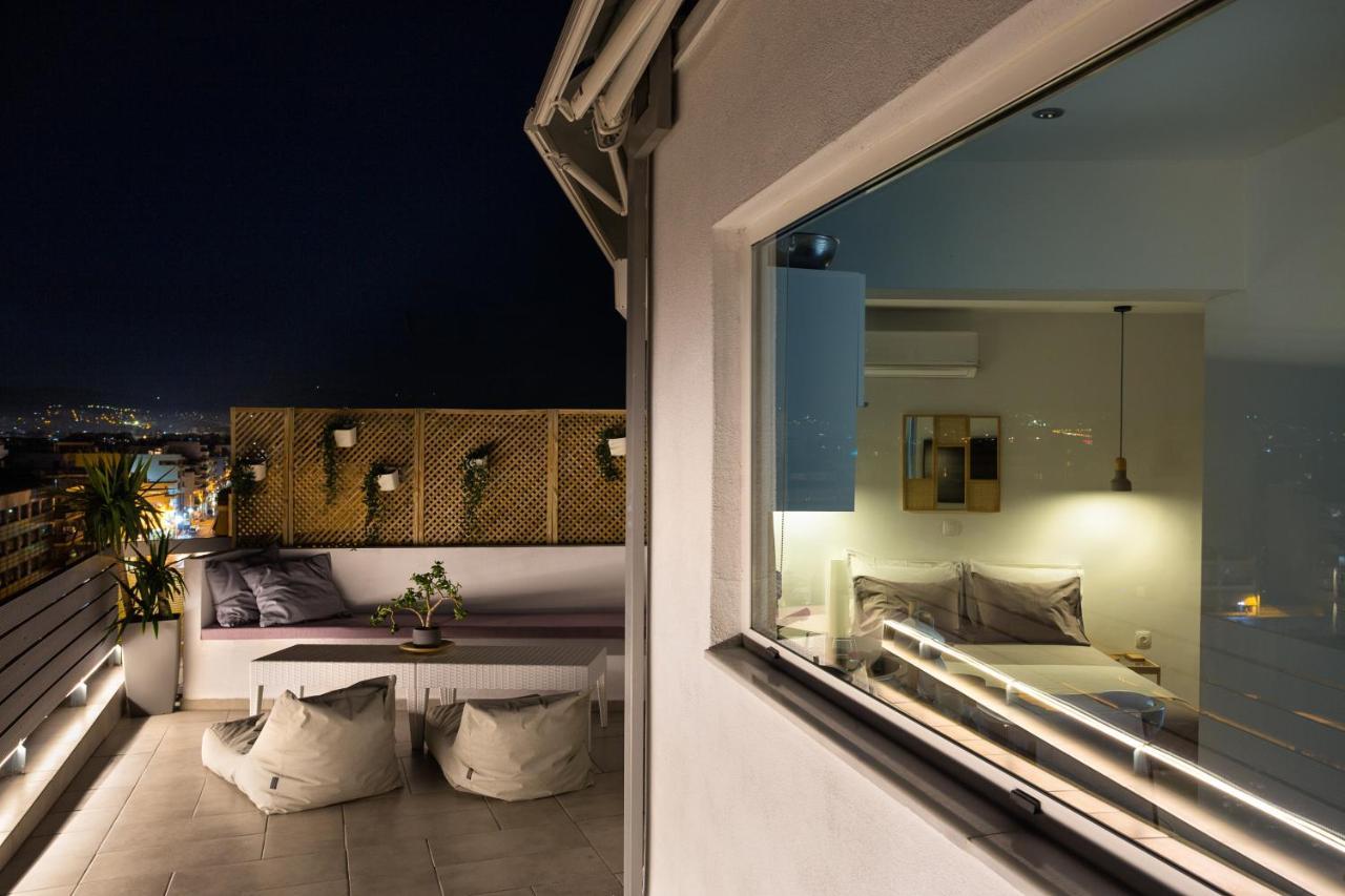 Private Jacuzzi & Acropolis View - The Loft Atene Esterno foto