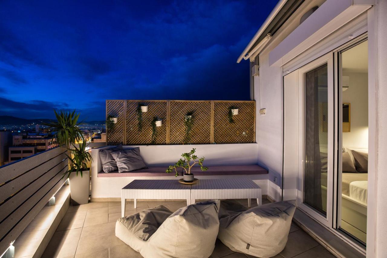 Private Jacuzzi & Acropolis View - The Loft Atene Esterno foto